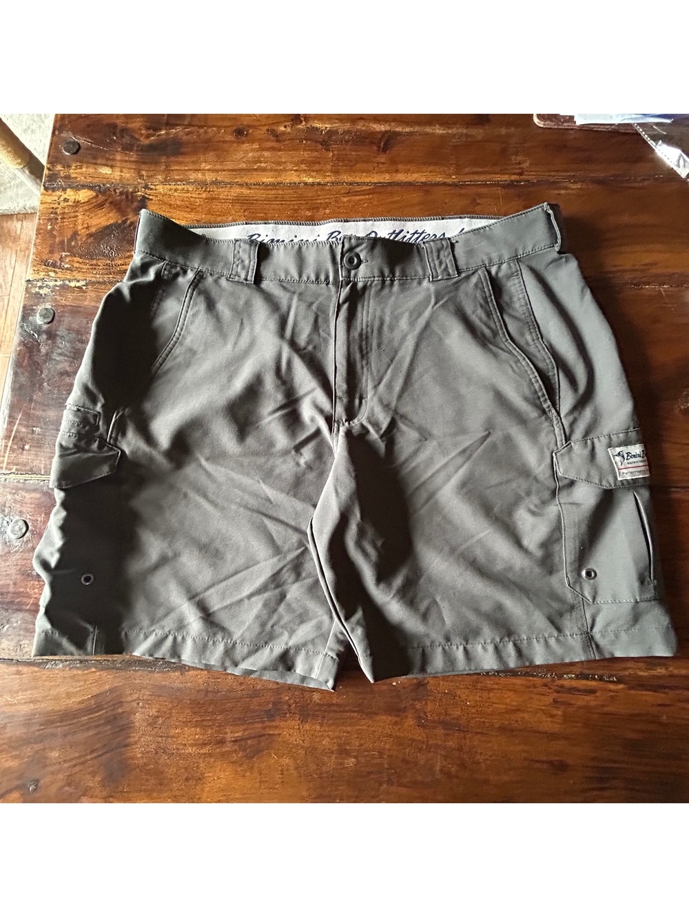 Bimini bay Fishing cargo shorts Gorpcore Outdoors sz 40 grey